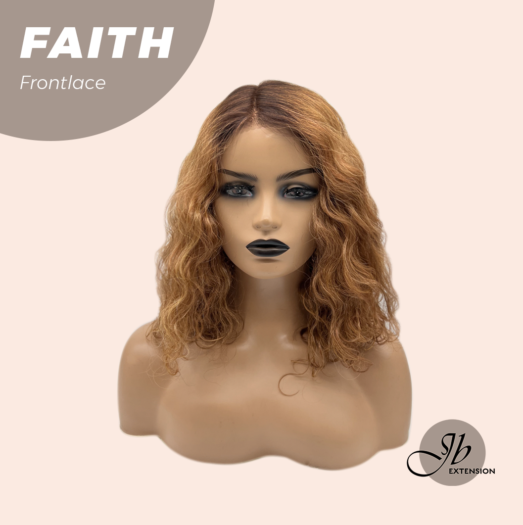 [FINAL SALE] JBEXTENSION 14 Inches Wave Copper Pre-Cut Side Part Frontlace Glueless Black Sapphire Wig FAITH【BENDY EAR TABS】