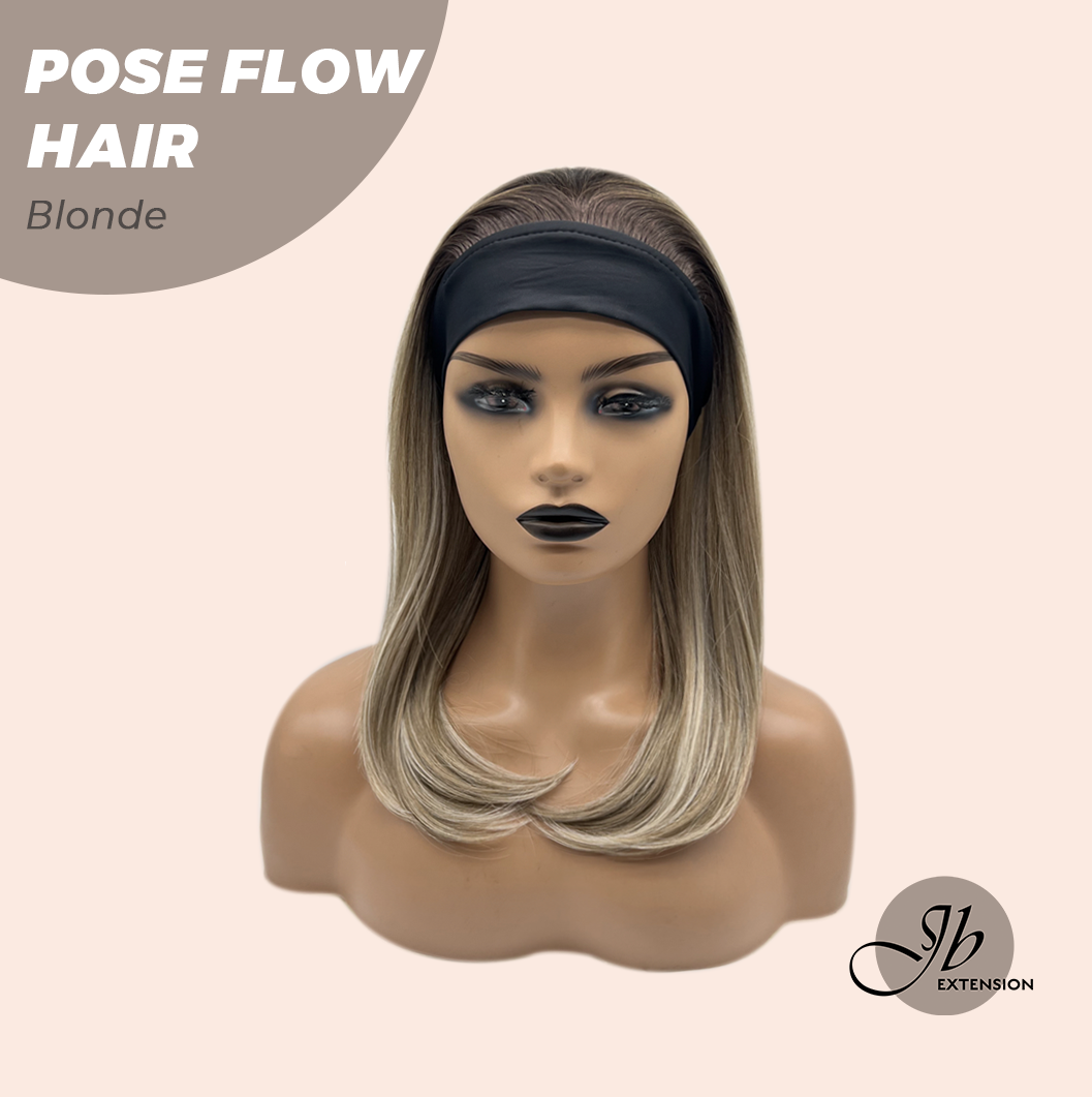 JBEXTENSION 18 Inches Blonde Headband Wig POSE FLOW HAIR - BLONDE