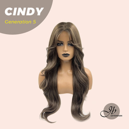 JBEXTENSION GENERATION FIVE 28 Inches Curly Cold Brown Wig CINDY G5
