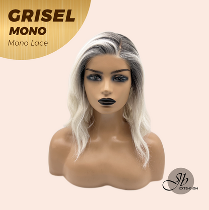 [FINAL SALE] JBEXTENSION GRISEL MONO Monofilament Handmade Wig 6X5 Full Monofilament Hand Tied Top Wig 13 Inches Platinum Blonde Mono Lace Wig With Anti-slip Silicone Strips Glueless Wig GRISEL MONO【BENDY EAR TABS】