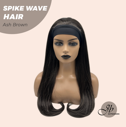 JBEXTENSION 24 Inches Long Wave Ash Brown Headband Wig SPIKE WAVE - ASH BROWN