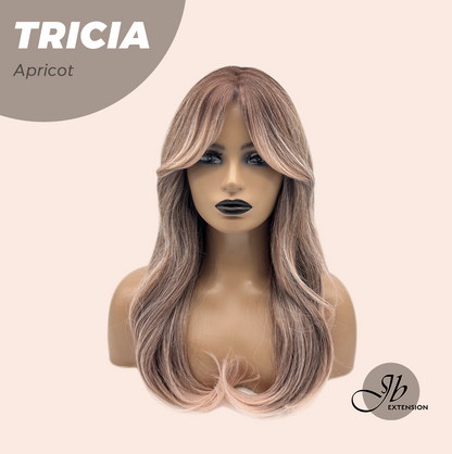 JBEXTENSION 23 Inches Curly Apricot Wig TRICIA APRICOT