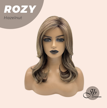 [FINAL SALE] JBEXTENSION 17 Inches Hazelnut Curly Women Fashion Full Machine Wig ROZY HAZELNUT【PLUS PERMATEASE】【BENDY EAR TABS】
