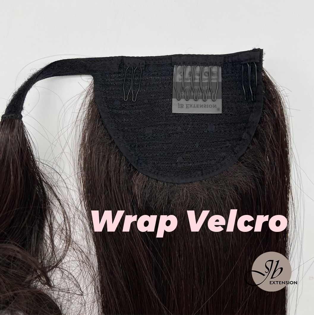 JBEXTENSION 18 Inch Clip Claw  , Wrap in Straight Ponytail Extension for thinning hair STRAIGHT