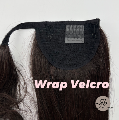 JBEXTENSION 18 Inch Clip Claw  , Wrap in Straight Ponytail Extension for thinning hair STRAIGHT
