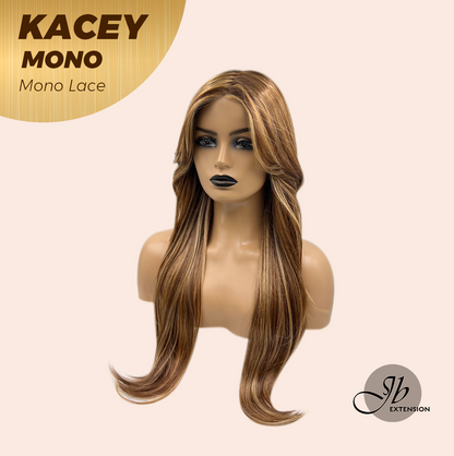 HOT OF SEASON - KACEY MONO Monofilament Handmade Wig 6X5 Full Monofilament Hand Tied Top Wig 27 Inches Copper Mono Lace Wig With Anti-slip Silicone Strips Glueless Wig KACEY MONO【BENDY EAR TABS】