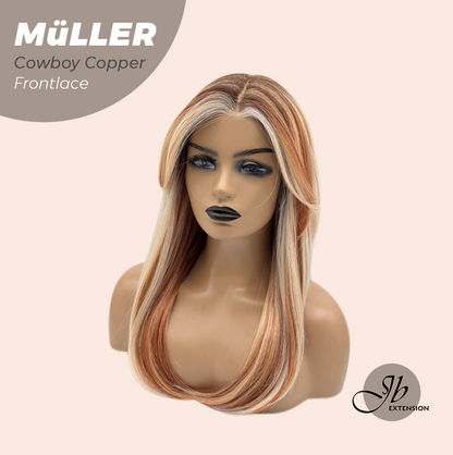 JBEXTENSION 22 Inches Cowboy Copper Pre-Cut Frontlace Glueless Wig MüLLER COWBOY COPPER