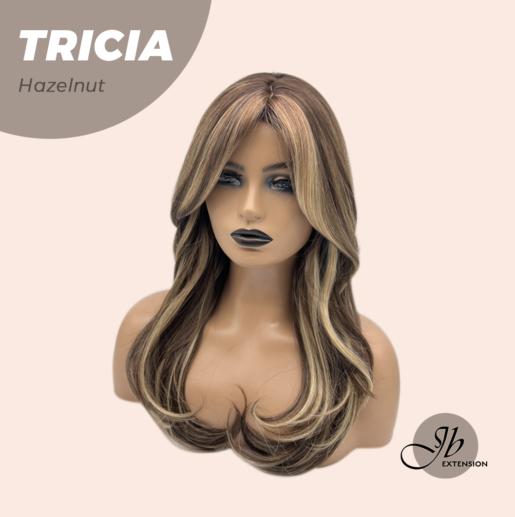 JBEXTENSION 23 Inches Curly Hazelnut Wig TRICIA HAZELNUT