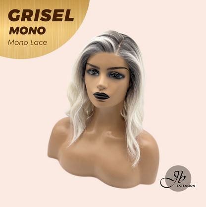 [FINAL SALE] JBEXTENSION GRISEL MONO Monofilament Handmade Wig 6X5 Full Monofilament Hand Tied Top Wig 13 Inches Platinum Blonde Mono Lace Wig With Anti-slip Silicone Strips Glueless Wig GRISEL MONO【BENDY EAR TABS】