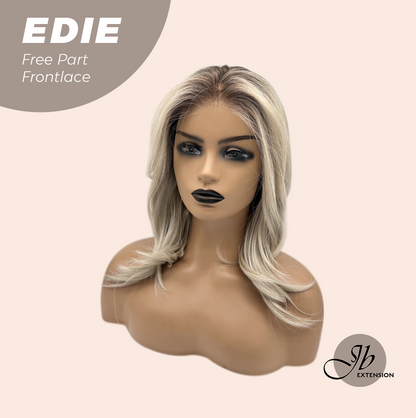JBEXTENSION 16 Inches Light Blonde Fiber X, Tangle Less Pre-Cut Free Part Frontlace Glueless Wig EDIE【FIBER X】