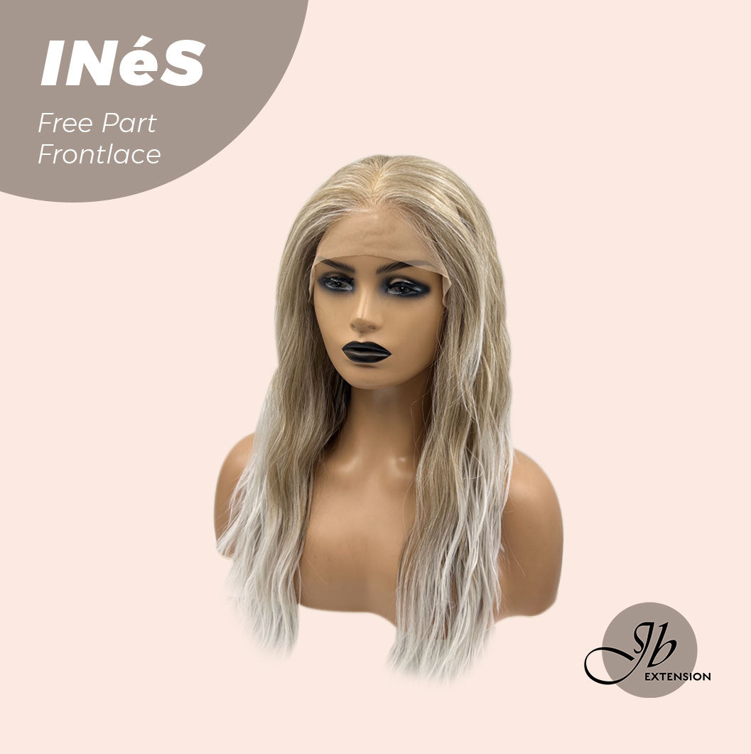 [FINAL SALE] JBEXTENSION 22 Inches Peach Blonde Body Wave Pre-Cut Free Part Frontlae Glueless Wig INéS