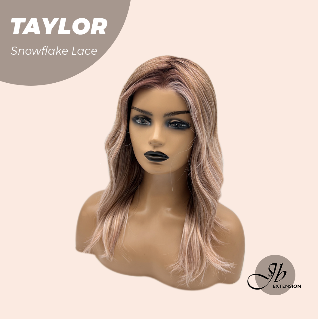[FINAL SALE] JBEXTENSION 18 Inches Apricot Pre-Cut Snowflake Lace Frontlace Glueless Wig TAYLOR【PERMATEASE】【BENDY EAR TABS】- M/L
