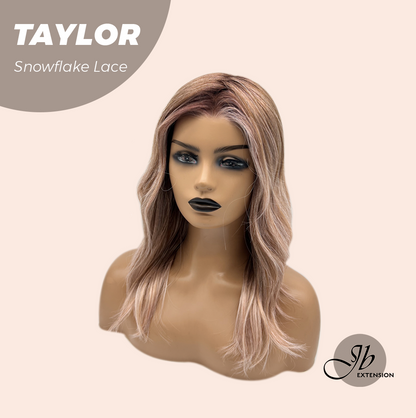 [FINAL SALE] JBEXTENSION 18 Inches Apricot Pre-Cut Snowflake Lace Frontlace Glueless Wig TAYLOR【PERMATEASE】【BENDY EAR TABS】- M/L