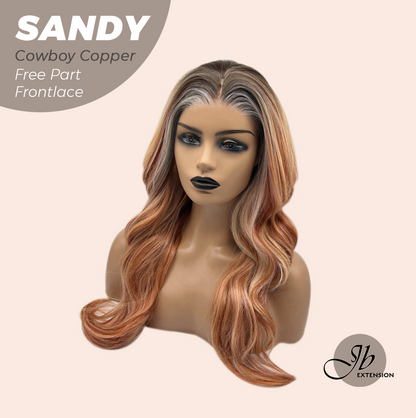 [FINAL SALE] JBEXTENSION 24 Inches Cowboy Copper Curly 13X6 Lace Free Part Frontlace Glueless Wig SANDY COWBOY COPPER