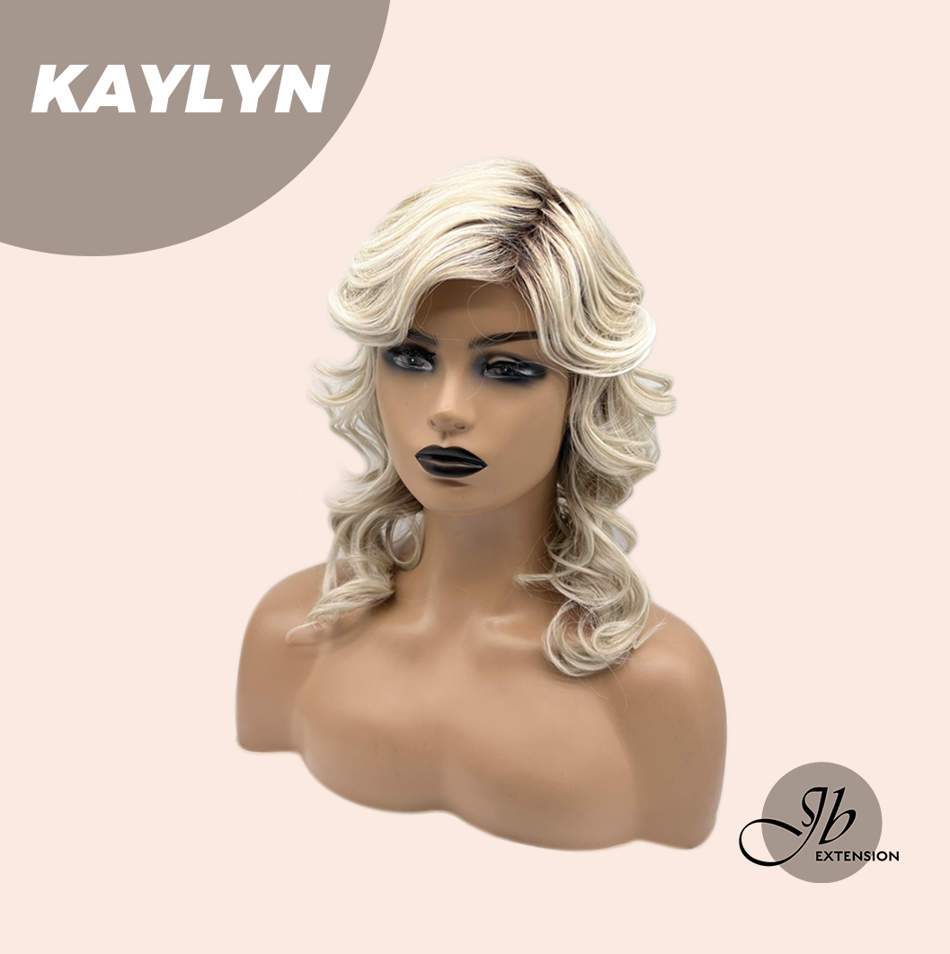 [FINAL SALE] JBEXTENSION 15 Inches Blonde Curly Women Fashion Full Machine Wig KAYLYN【PLUS PERMATEASE】【BENDY EAR TABS】
