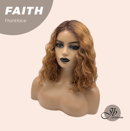 [FINAL SALE] JBEXTENSION 14 Inches Wave Copper Pre-Cut Side Part Frontlace Glueless Black Sapphire Wig FAITH【BENDY EAR TABS】