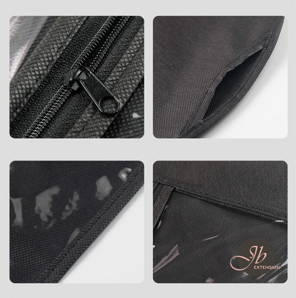 JBEXTENSION Hair Extensions Bag with Wig Holder Hanger Bag Wig Storage Bag Dust-proof Protection Waterproof Wig Bag