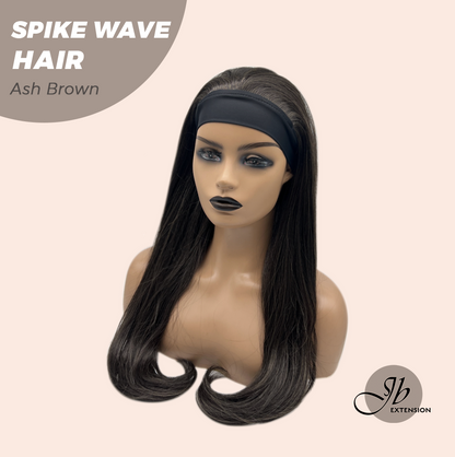 JBEXTENSION 24 Inches Long Wave Ash Brown Headband Wig SPIKE WAVE - ASH BROWN