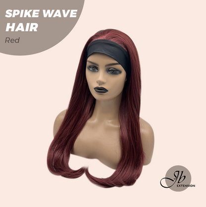 JBEXTENSION 24 Inches Long Wave Red Headband Wig SPIKE WAVE - RED
