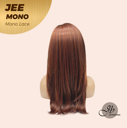 [PRE-ORDER] JBEXTENSION JEE MONO Monofilament Handmade Wig 6X5 Full Monofilament Hand Tied Top Wig 19 Inches Reddish Copper Mono Lace Wig with Anti-slip Silicone Strips Glueless Wig JEE MONO【BENDY EAR TABS】