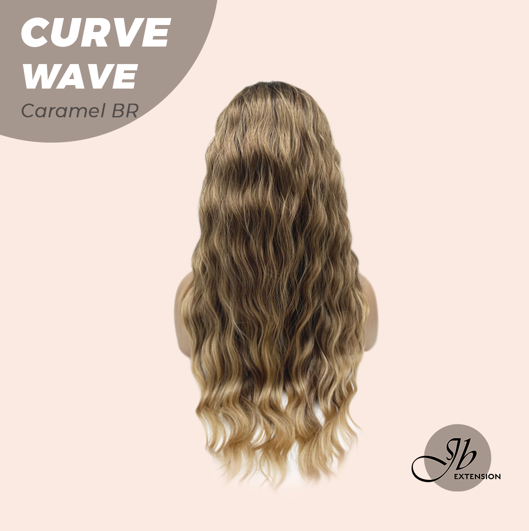 JBEXTENSION 26 Inches Long Wave Caramel Brown Headband Wig CURVE WAVE - CARAMEL BROWN