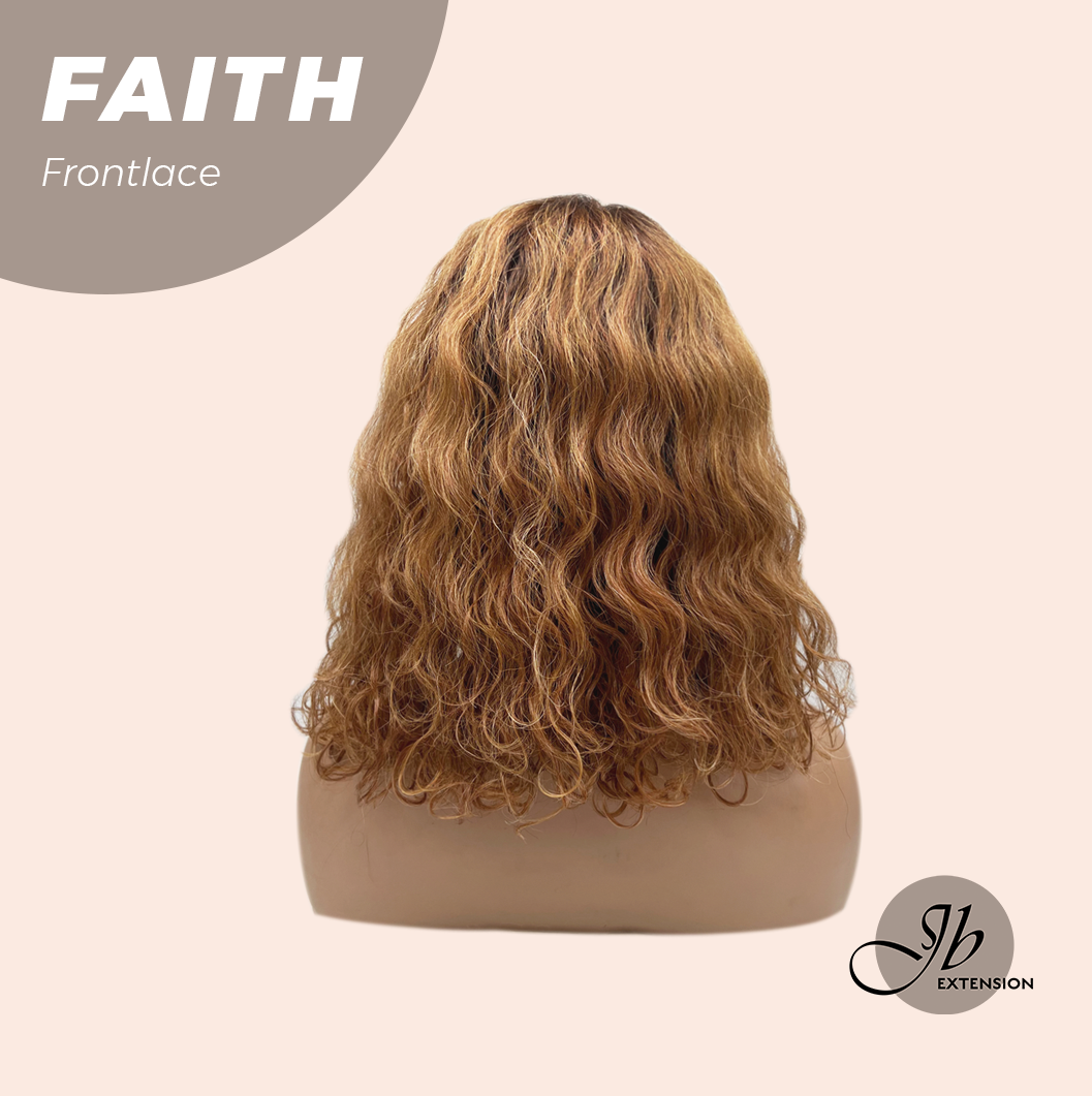 [FINAL SALE] JBEXTENSION 14 Inches Wave Copper Pre-Cut Side Part Frontlace Glueless Black Sapphire Wig FAITH【BENDY EAR TABS】