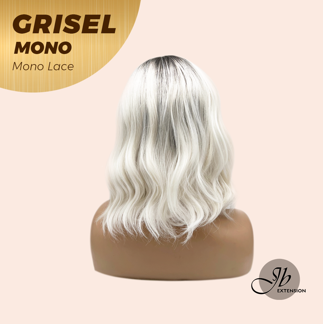 [FINAL SALE] JBEXTENSION GRISEL MONO Monofilament Handmade Wig 6X5 Full Monofilament Hand Tied Top Wig 13 Inches Platinum Blonde Mono Lace Wig With Anti-slip Silicone Strips Glueless Wig GRISEL MONO【BENDY EAR TABS】