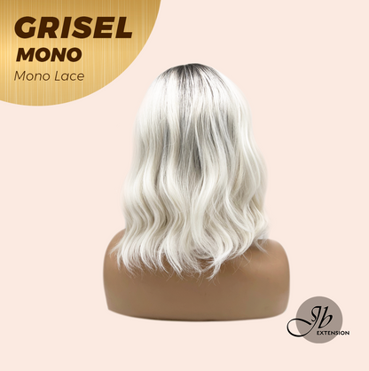 [FINAL SALE] JBEXTENSION GRISEL MONO Monofilament Handmade Wig 6X5 Full Monofilament Hand Tied Top Wig 13 Inches Platinum Blonde Mono Lace Wig With Anti-slip Silicone Strips Glueless Wig GRISEL MONO【BENDY EAR TABS】