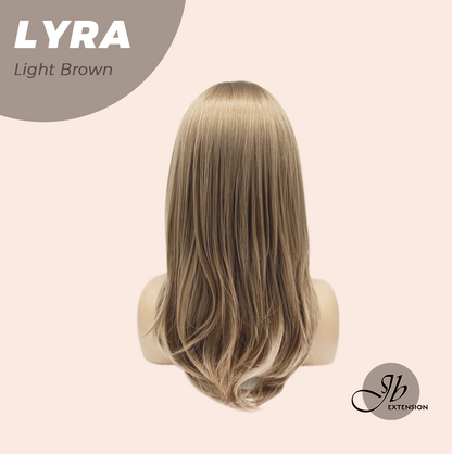 JBEXTENSION 18 Inches Light Brown Wig with Bangs LYRA LIGHT BROWN