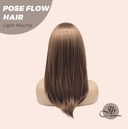 JBEXTENSION 18 Inches Light Mocha Headband Wig POSE FLOW HAIR - LIGHT MOCHA