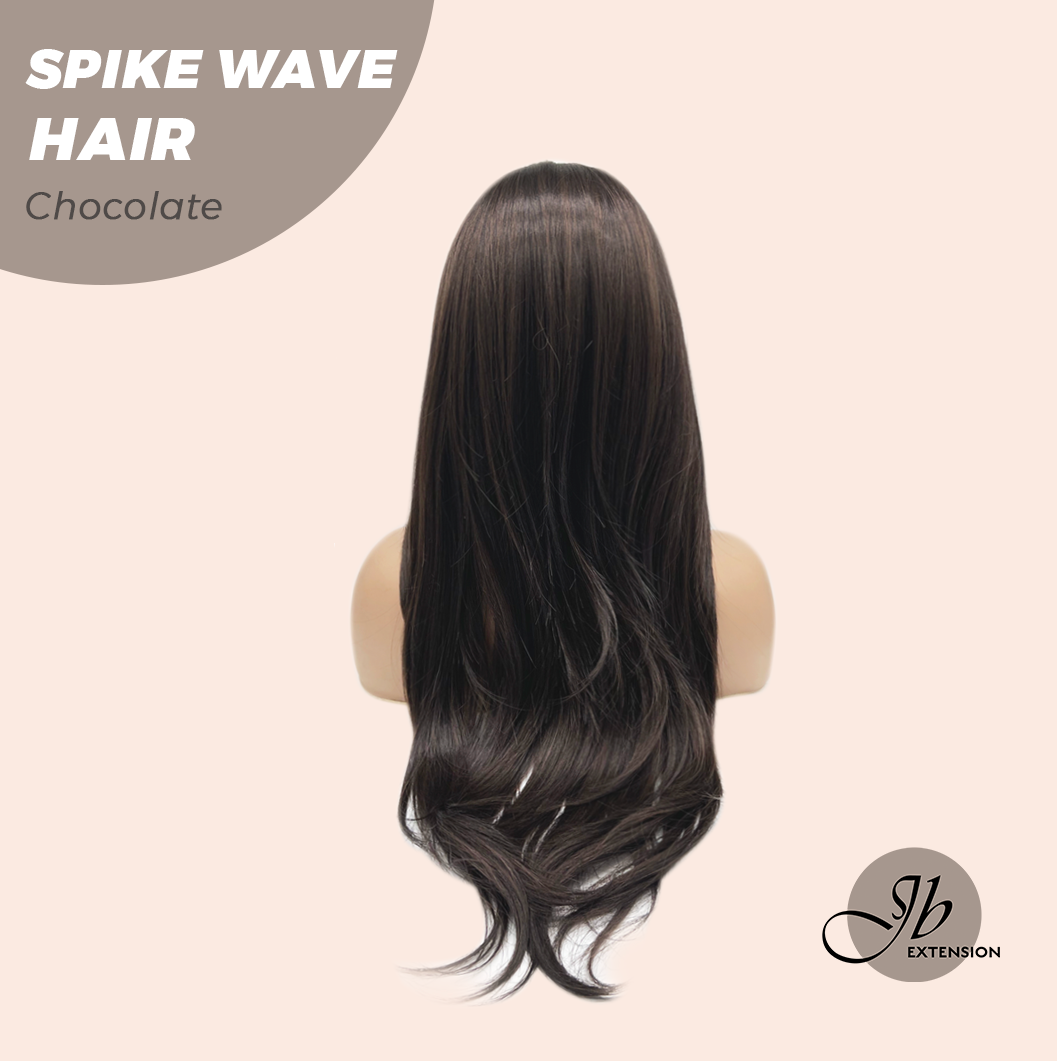 JBEXTENSION 24 Inches Long Wave Chocolate Headband Wig SPIKE WAVE - CHOCOLATE