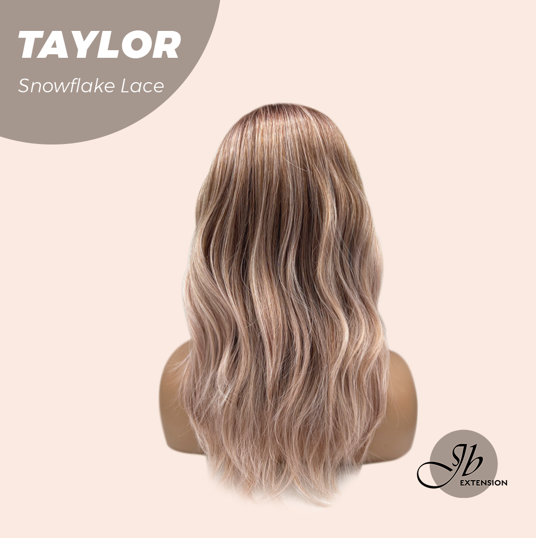 [FINAL SALE] JBEXTENSION 18 Inches Apricot Pre-Cut Snowflake Lace Frontlace Glueless Wig TAYLOR【PERMATEASE】【BENDY EAR TABS】- M/L