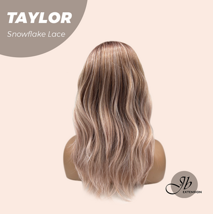 [FINAL SALE] JBEXTENSION 18 Inches Apricot Pre-Cut Snowflake Lace Frontlace Glueless Wig TAYLOR【PERMATEASE】【BENDY EAR TABS】- M/L