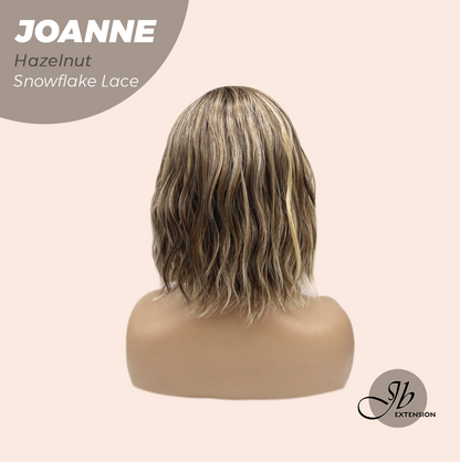 JBEXTENSION 11 Inches Hazelnut Pre-Cut Side Part Snowflake Lace Frontlace Glueless Wig JOANNE HAZELNUT【BENDY EAR TABS】