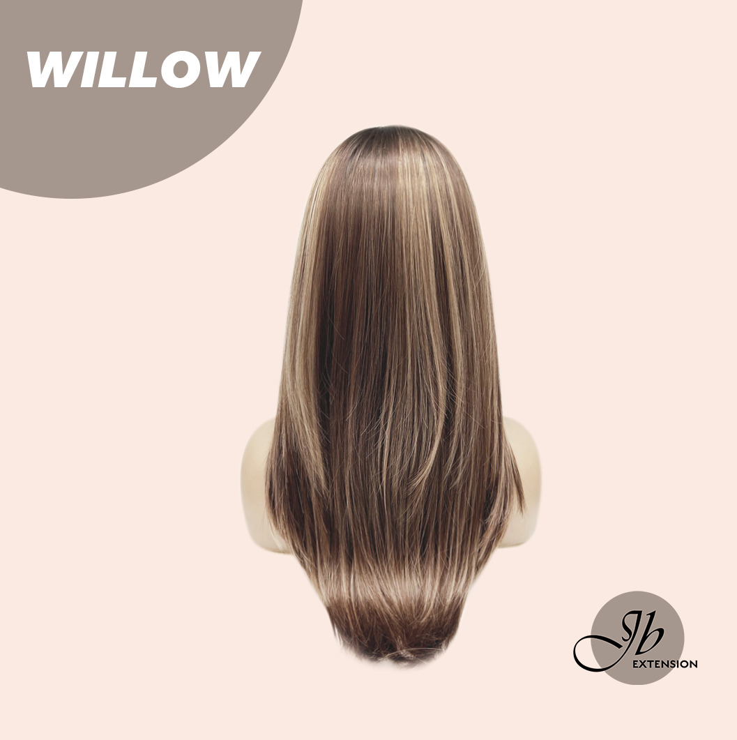 JBEXTENSION 22 Inches Natural Style Mocha Copper Wig WILLOW MOCHA COPPER