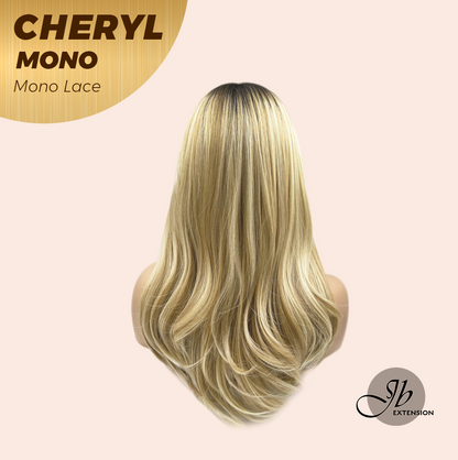 [FINAL SALE] JBEXTENSION CHERYL MONO Monofilament Handmade Wig 6X5 Full Monofilament Hand Tied Top Wig 22 Inches Blonde Mono Lace Wig With Anti-slip Silicone Strips Glueless Wig CHERYL MONO【BENDY EAR TABS】