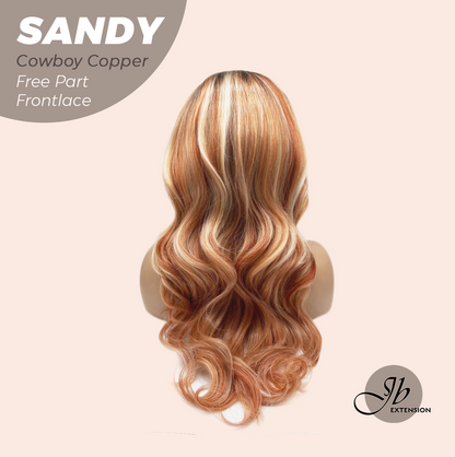 [FINAL SALE] JBEXTENSION 24 Inches Cowboy Copper Curly 13X6 Lace Free Part Frontlace Glueless Wig SANDY COWBOY COPPER