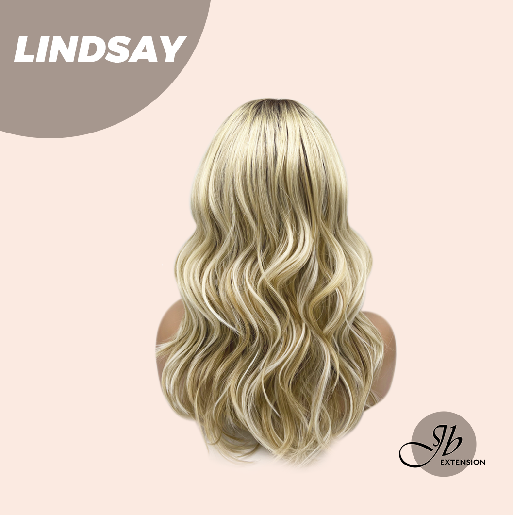 [FINAL SALE] JBEXTENSION 18 Inches Curly Blonde Women Fashion Full Machine Wig LINDSAY【PLUS PERMATEASE】【BENDY EAR TABS】