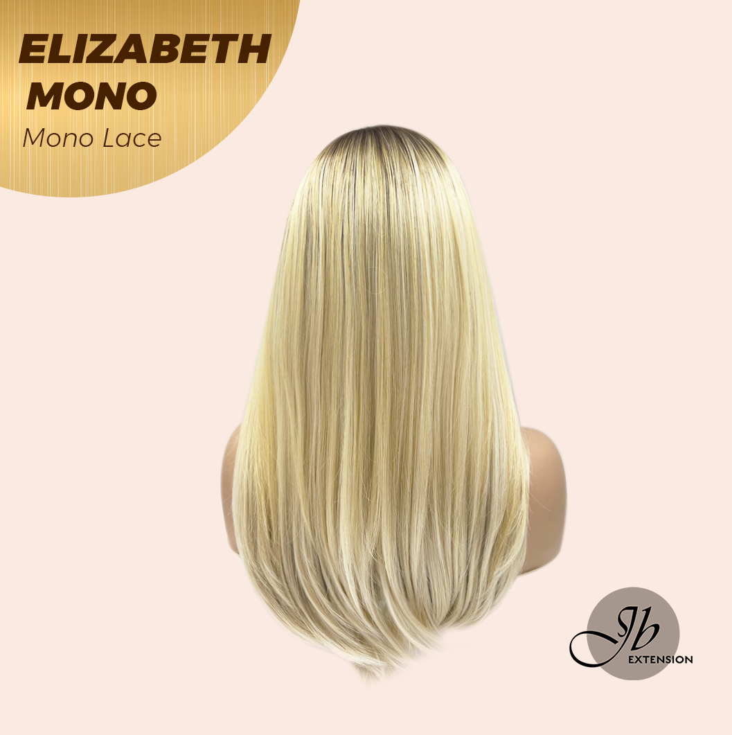 [FINAL SALE] JBEXTENSION ELIZABETH MONO Monofilament Handmade Wig 6X5 Full Monofilament Hand Tied Top Wig 20 Inches Sandy Blonde Mono Lace Wig With Anti-slip Silicone Strips Glueless Wig ELIZABETH MONO【BENDY EAR TABS】