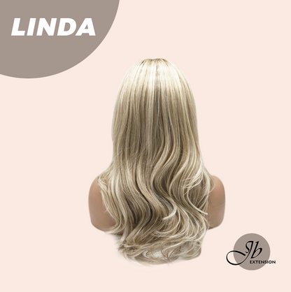 [FINAL SALE] JBEXTENSION 18 Inches Blonde Women Fashion Full Machine Wig LINDA【PLUS PERMATEASE】【BENDY EAR TABS】