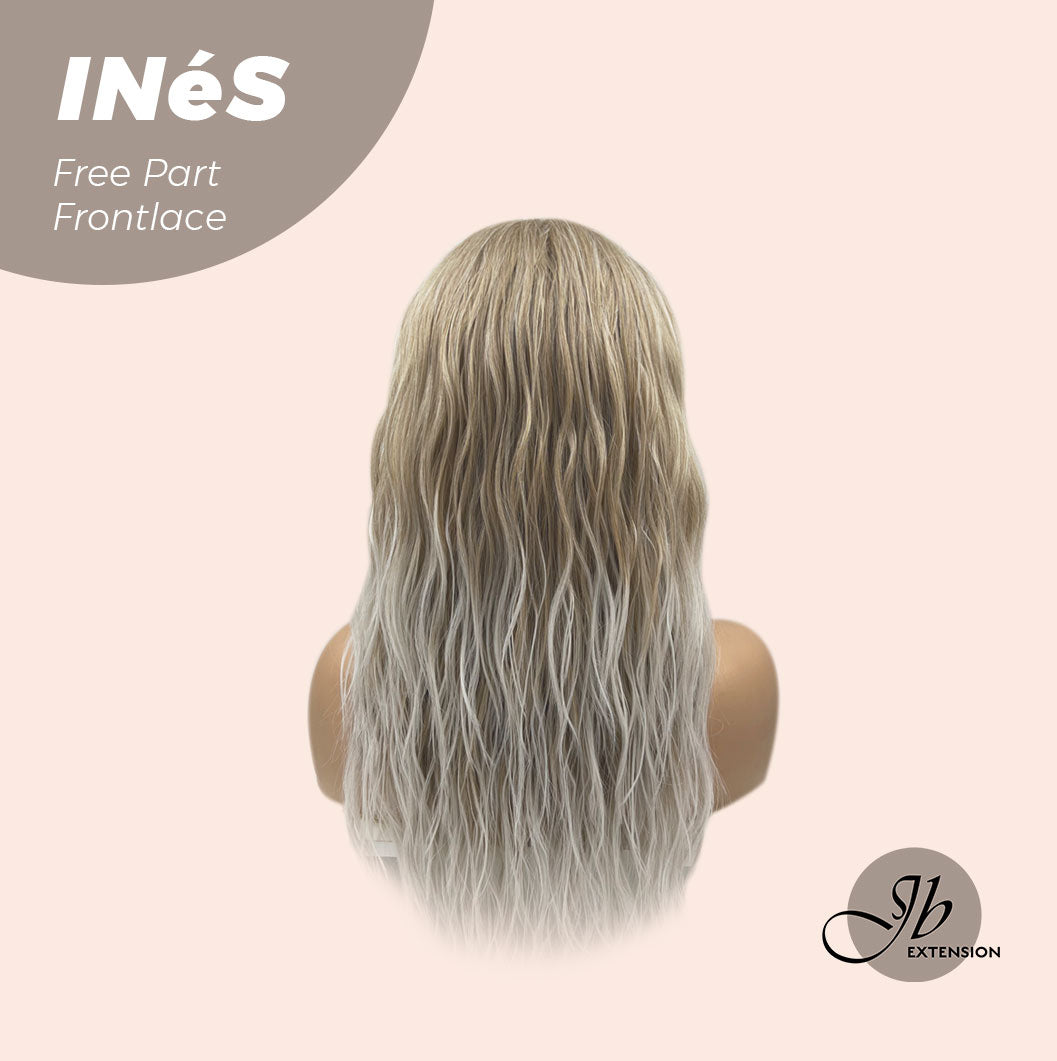 [FINAL SALE] JBEXTENSION 22 Inches Peach Blonde Body Wave Pre-Cut Free Part Frontlae Glueless Wig INéS