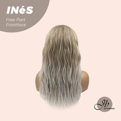 [FINAL SALE] JBEXTENSION 22 Inches Peach Blonde Body Wave Pre-Cut Free Part Frontlae Glueless Wig INéS
