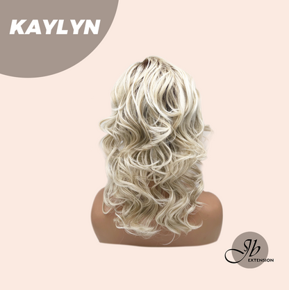 [FINAL SALE] JBEXTENSION 15 Inches Blonde Curly Women Fashion Full Machine Wig KAYLYN【PLUS PERMATEASE】【BENDY EAR TABS】