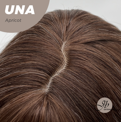 JBEXTENSION 22 Inches Apricot Wave with Bangs Wig UNA APRICOT