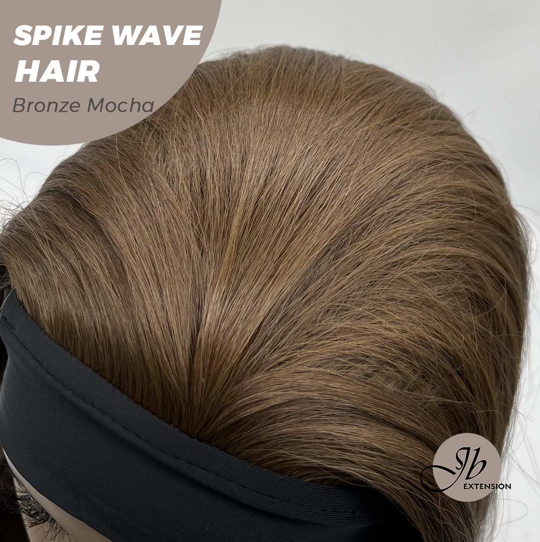 JBEXTENSION 24 Inches Long Wave Bronze Mocha Headband Wig SPIKE WAVE - BRONZE MOCHA