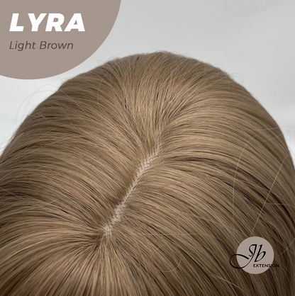 JBEXTENSION 18 Inches Light Brown Wig with Bangs LYRA LIGHT BROWN