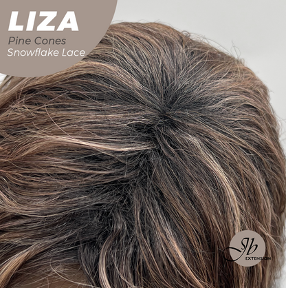 [PRE-ORDER] JBEXTENSION 19 Inches Deep Curly Pine Cones Pre-Cut Snowflake Lace Frontlace Glueless Wig LIZA SNOWFLAKE PINE CONES【PERMATEASE】【BENDY EAR TABS】
