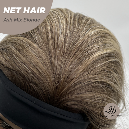 JBEXTENSION 26 Inches Long Wave Hair Ash Mix Blonde Headband Wig NET HAIR