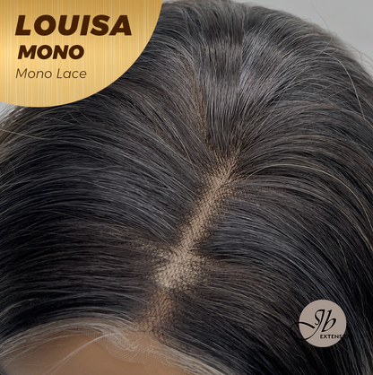 JBEXTENSION LOUISA MONO Monofilament Handmade Wig 6X5 Full Monofilament Hand Tied Top Wig 26 Inches Sun Kiss Blonde Mono Lace Wig with Anti-slip Silicone Strips Glueless Wig LOUISA MONO【BENDY EAR TABS】