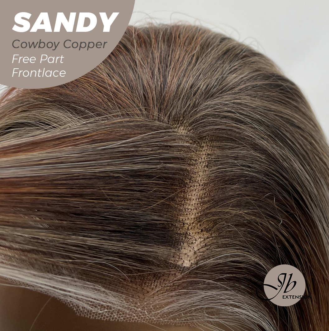 [FINAL SALE] JBEXTENSION 24 Inches Cowboy Copper Curly 13X6 Lace Free Part Frontlace Glueless Wig SANDY COWBOY COPPER